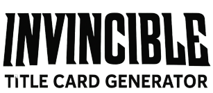Invincible Title Card Generator Logo